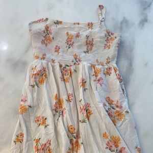 Old Navy Womens Floral Smocked Fit & Flare Cami Midi Dress Size L